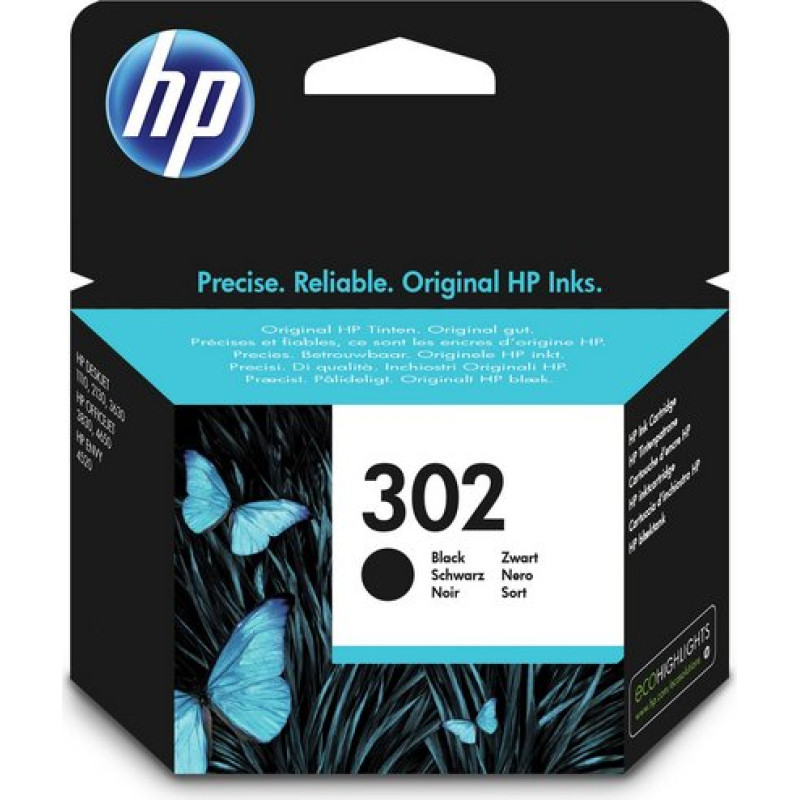 Hewlett-Packard Ink Cartridge HP No.302A (F6U66AE) BK 190p. OEM