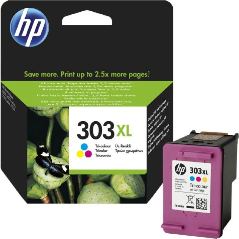 Hewlett-Packard Ink Cartridge HP No.303XL (T6N03AE) CMY 415p. OEM