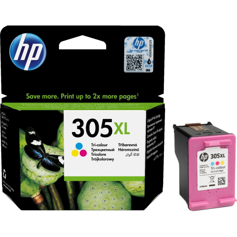 Hewlett-Packard Ink Cartridge HP No.305XL (3YM63AE) CMY 200p. OEM
