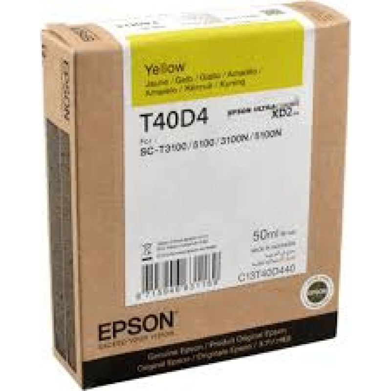 Epson Ink Cartridge Epson T40D4 YL 50ml. OEM