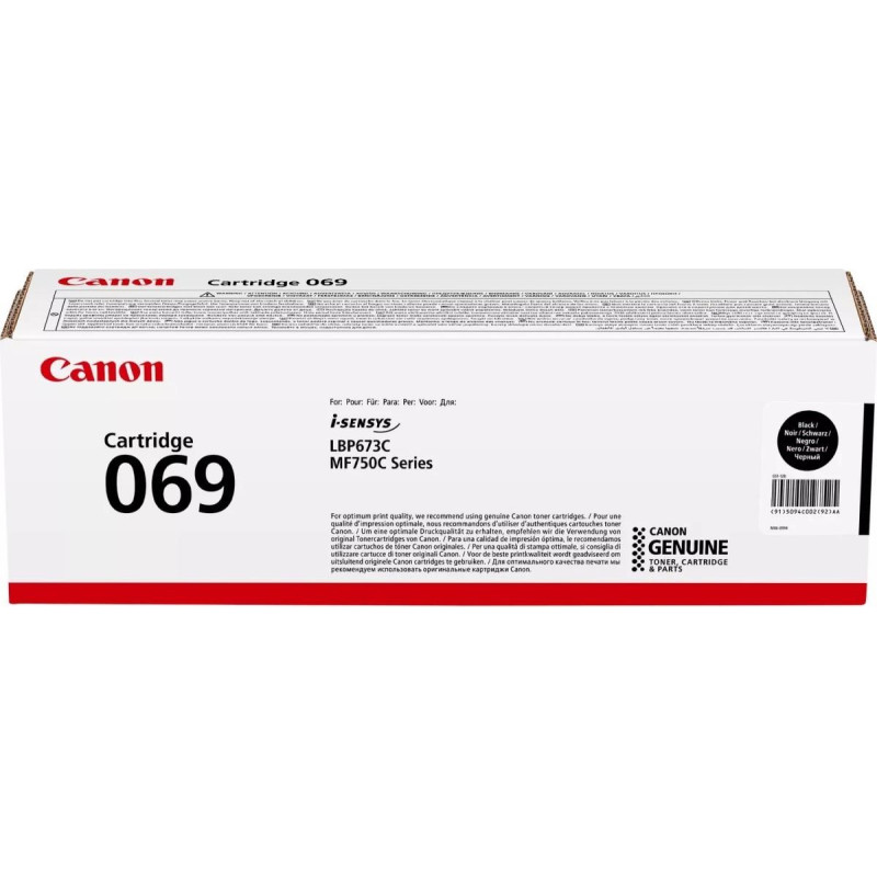 Canon Cartridge Canon 069 (5094C002) BK 2.100p. OEM