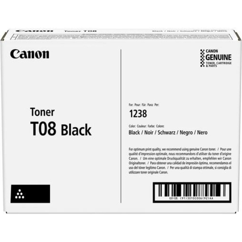 Canon Cartridge Canon T08 (3010C006) BK 11Kp. OEM