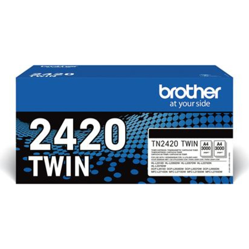 Brother Cartridge Brother TN-2420TWIN BK 2x3000p. OEM