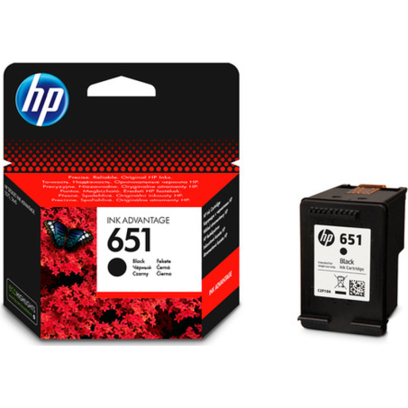 Hewlett-Packard Ink Cartridge No.651 (C2P10AE) BK OEM