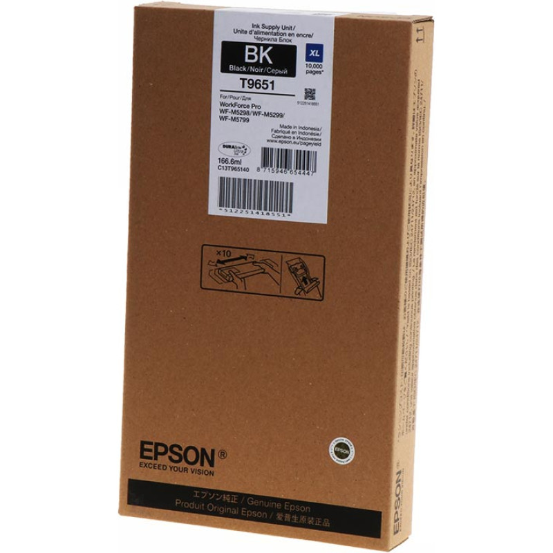 Epson Ink Cartridge Epson T9651 (C13T965140) BK 10Kp. OEM