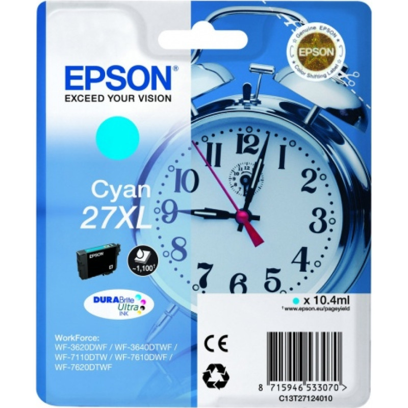 Epson Ink Cartridge Epson T27XL (C13T27124012) CY 1.1K OEM