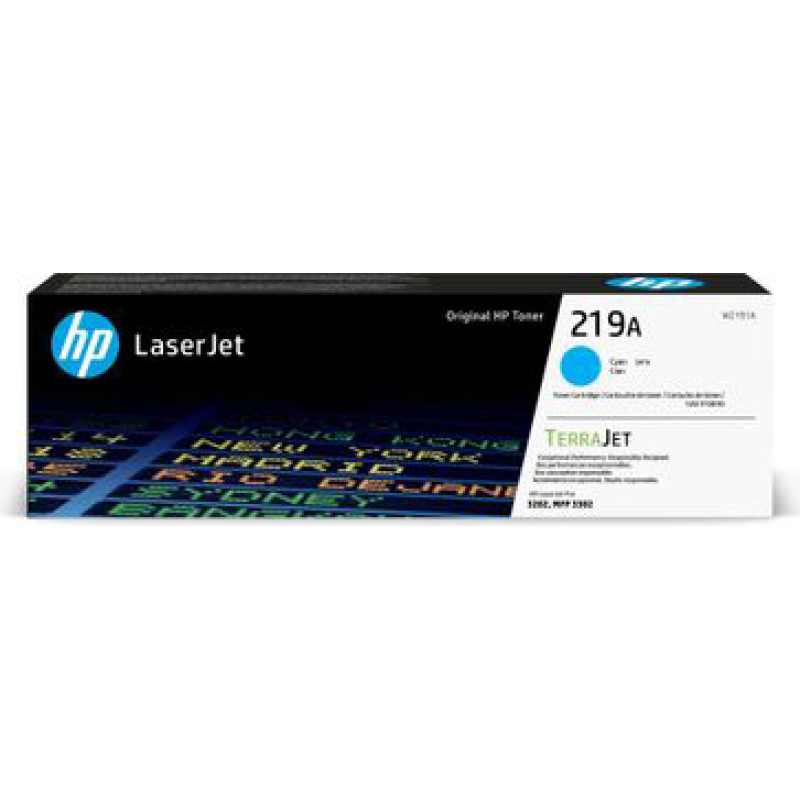 Hewlett-Packard Laser cartridge HP No.219A (W2191A) CY 1.2K OEM