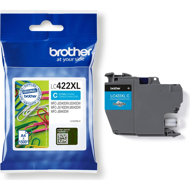 Brother Ink Cartridge Brother LC422XL CY 1.5K OEM