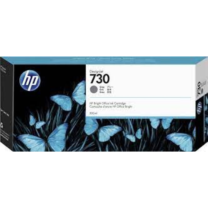Hewlett-Packard Ink Cartridge HP No.730 (P2V72A) GY 300ml OEM