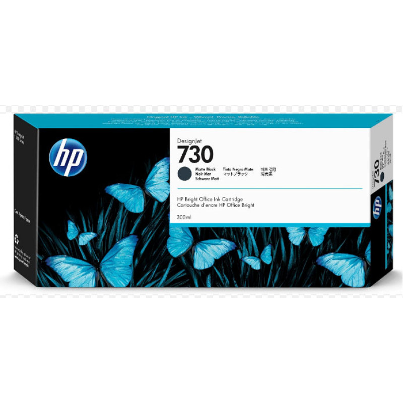 Hewlett-Packard Ink Cartridge HP No.730 (P2V71A) Mat BK 300ml OEM