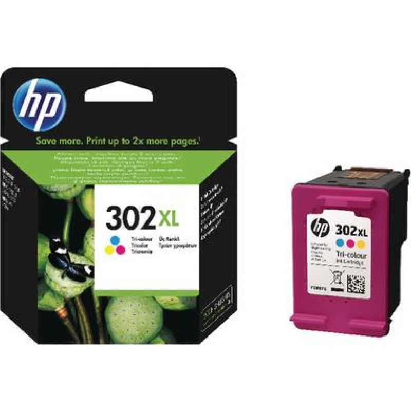 Hewlett-Packard Ink Cartridge HP No.302XL (F6U67AE) CMY 330p. OEM