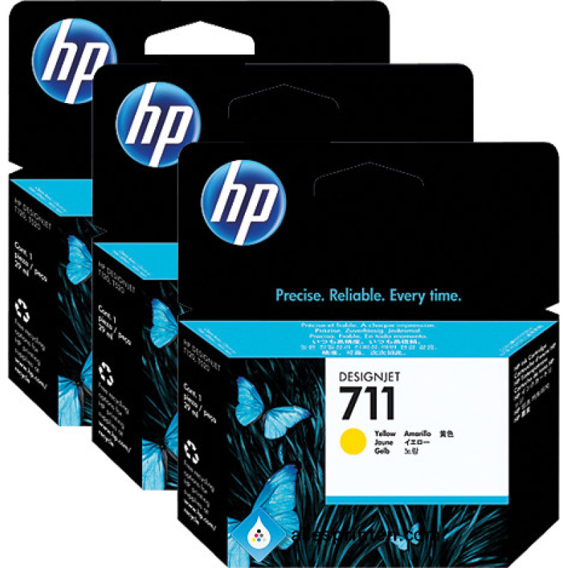 Hewlett-Packard Ink Cartridge HP No.711 (CZ136A) YL 29ml 3pack OEM