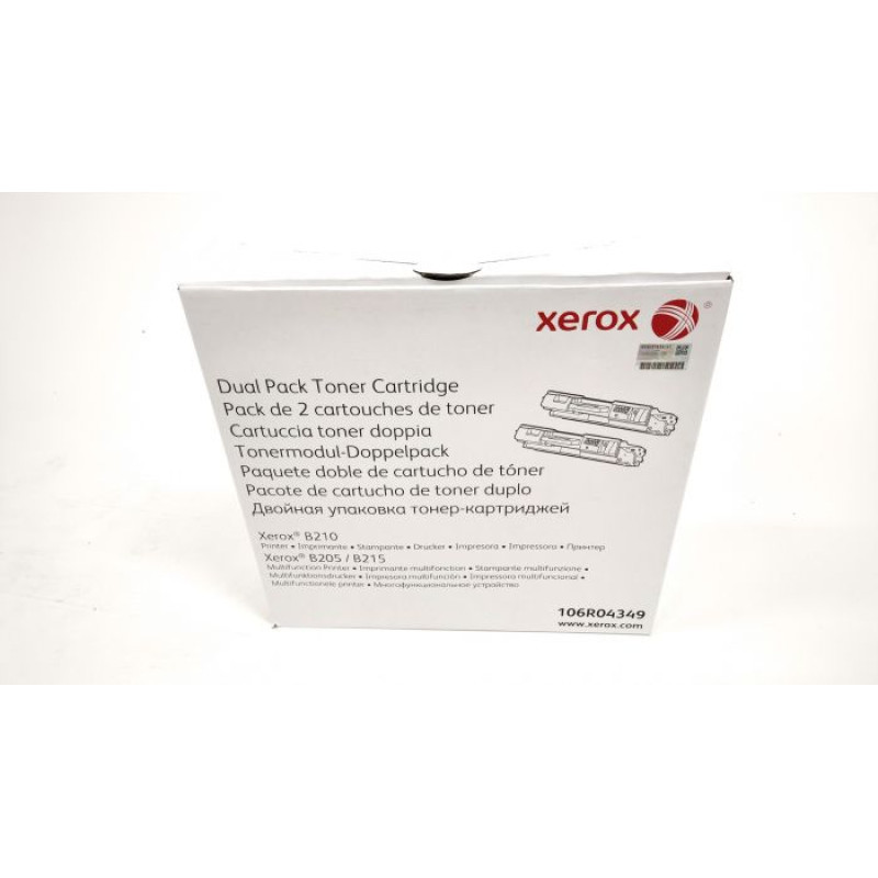 Xerox Cartridge Xerox 106R04349 B205 BK 3000p. x2 psc OEM