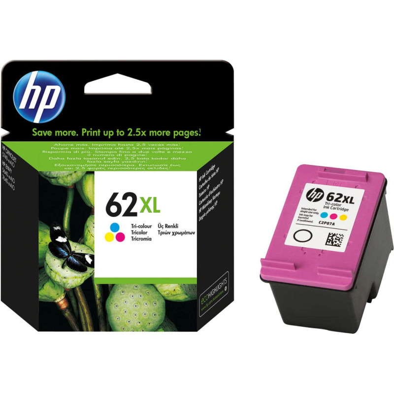Hewlett-Packard Ink cartirdge No.62XL (C2P07AE) CMY 415p. OEM