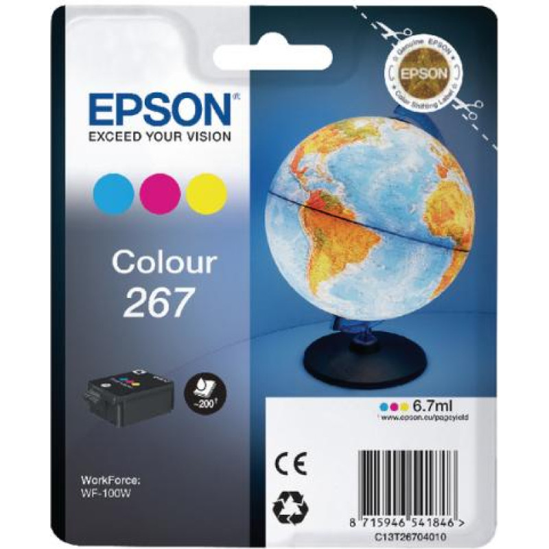 Epson Ink Cartridge EPSON T2670 (C13T26704010) C/M/Y 200p. OEM
