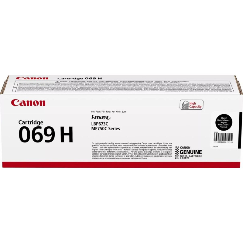 Canon Cartridge Canon 069H (5098C002) BK 7.600p. OEM