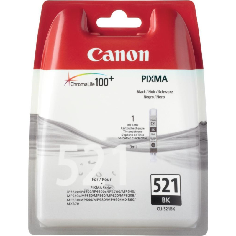 Canon Ink Cartridge Canon CLI-521BK BK 2370p. OEM