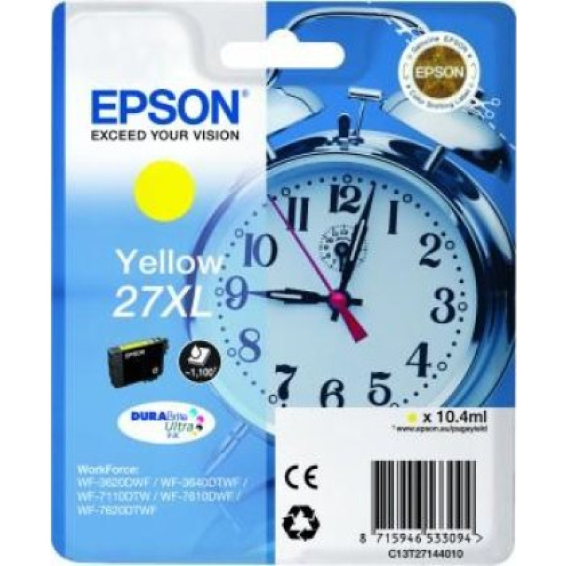 Epson Ink Cartridge Epson T27XL (C13T27144012) YL 1.1K OEM