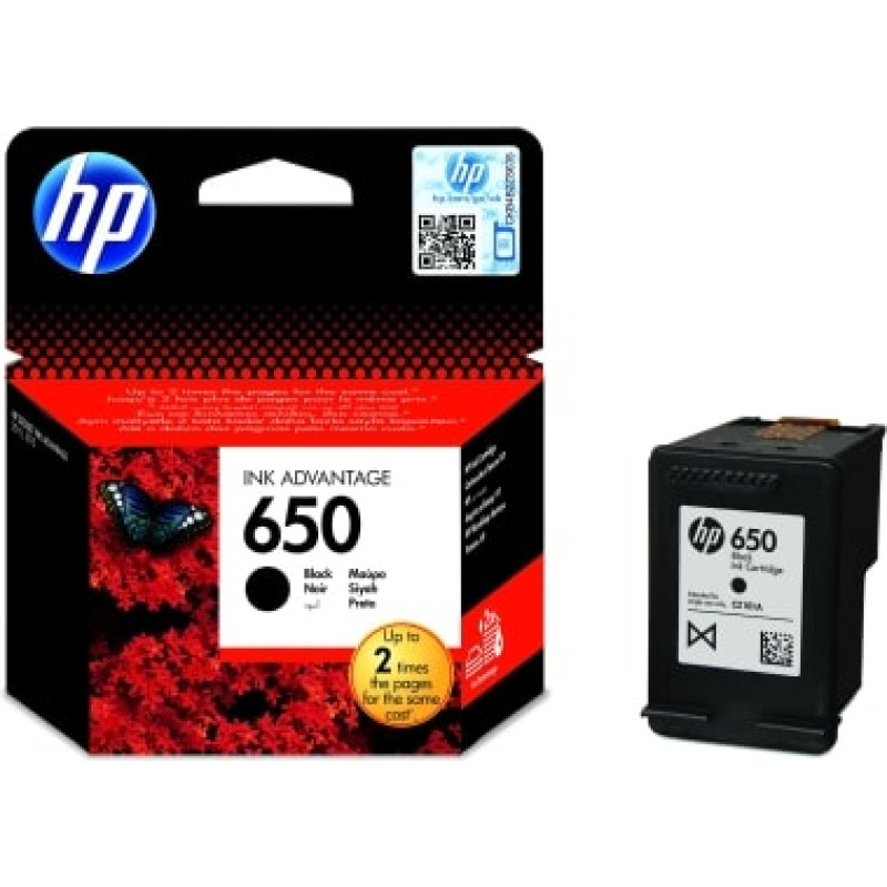 Hewlett-Packard Ink Cartridge HP No.650 (CZ101AE) BK 200p. OEM