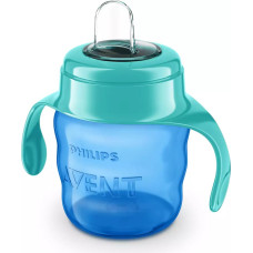 Philips Avent Easy Sip mācību krūzīte ar rokturiem,  6M+, 200ml, silikona snīpis, zaļa - SCF551/05
