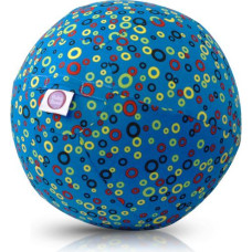 Bubabloon lateksa balons ar auduma pārvalku, Circles Blue - 040345