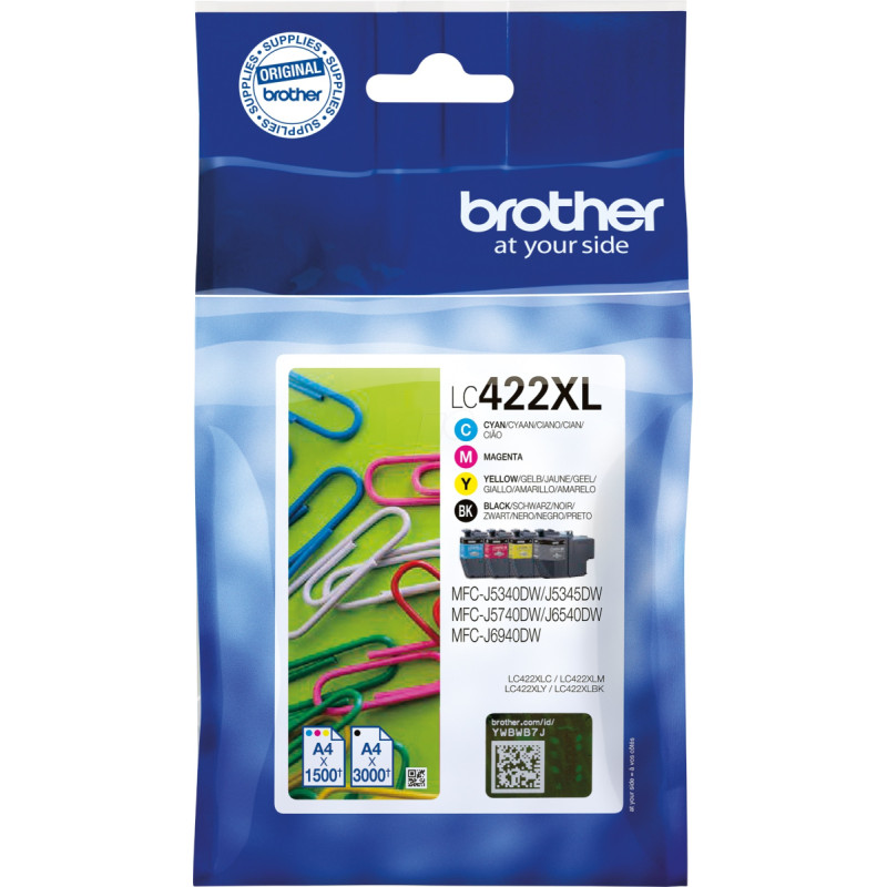 Brother Ink Cartridge Brother LC422XLVAL CMYK 3K OEM