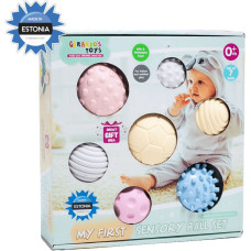 Gerardo's Toys masāžas- sensoro bumbiņu komplekts mazuļiem, 7 gab. - GT7715