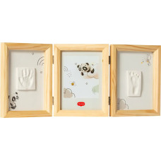 Tiny Love Double Frame komplekts mazuļa pēdiņu/rociņu nospieduma izveidošanai, koka - 3333166081
