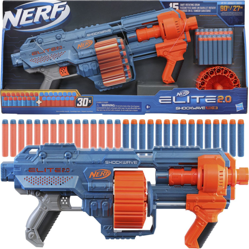 Nerf Elite 2.0 Shockwave RD-15 blaster E9527
