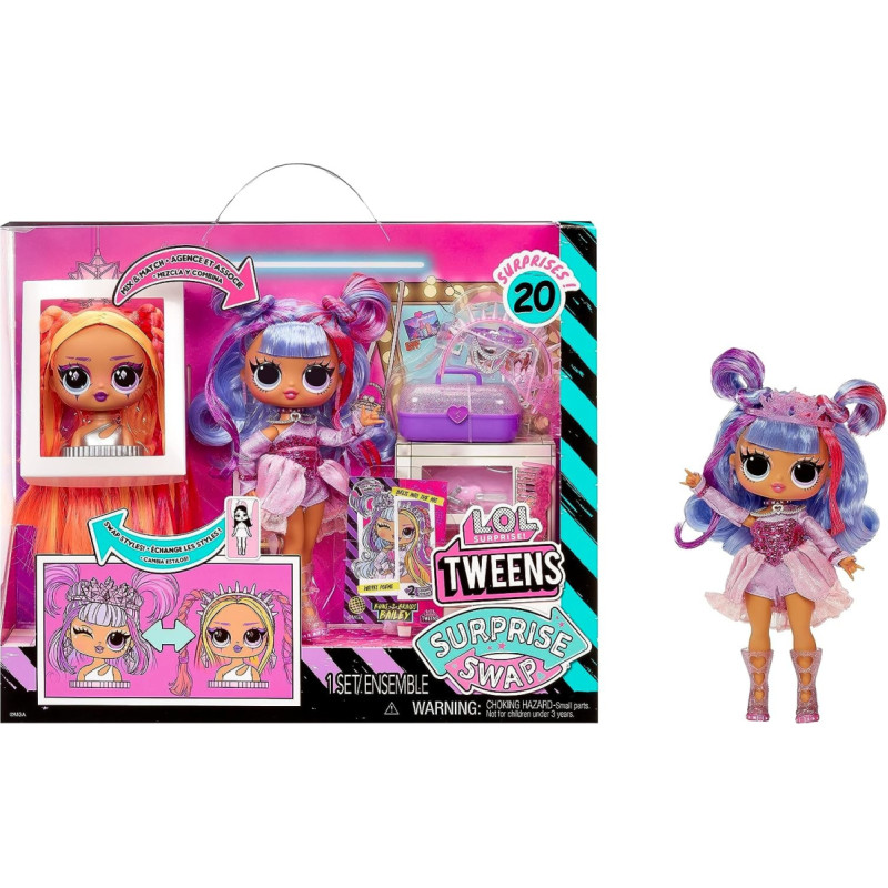 Lol Surprise 591757EUC L.O.L. Surprise Tweens Surprise Swap Buns-2-Braids Bailey