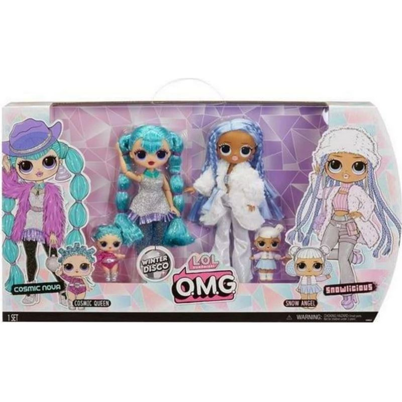 Lol Surprise 426158-INT L.O.L. Surprise OMG Winter Disco 2 pack- Cosmic Nova & Snowlicious