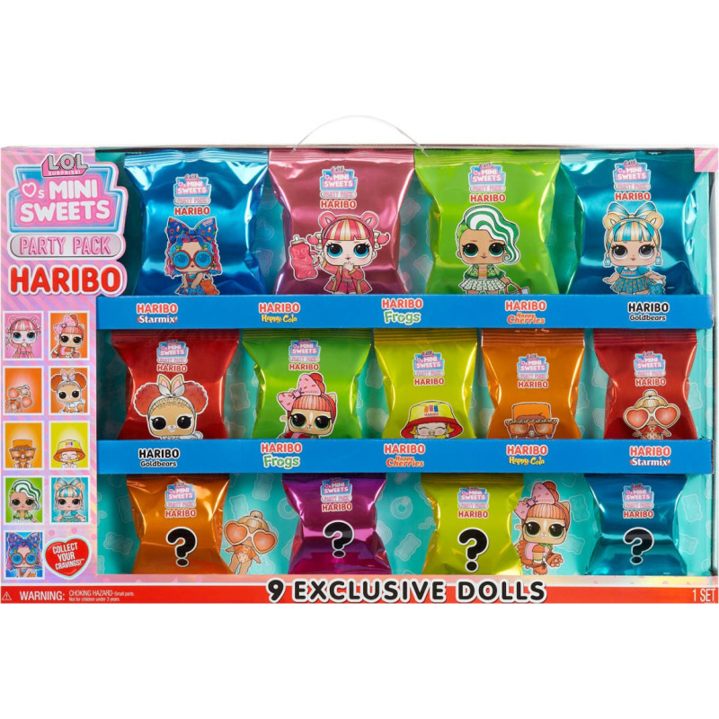 Lol Surprise 119937EUC LOL Surprise Loves Mini Sweets X HARIBO Party Pack