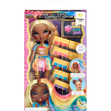 Rainbow High 526797-EUC Rainbow High Hair Chalk & Style Doll- Meline (Gold)