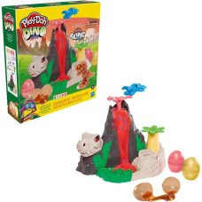 Play Doh Play-Doh Slime Dino Crew Lava Bones Island Volcano Playset with HydroGlitz Eggs F1500