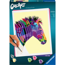 Creart PBN: Funky Zebra 28994