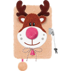 Bambino My Little Friend Rudolf Hairy Diary with padlock A5 96K 8968