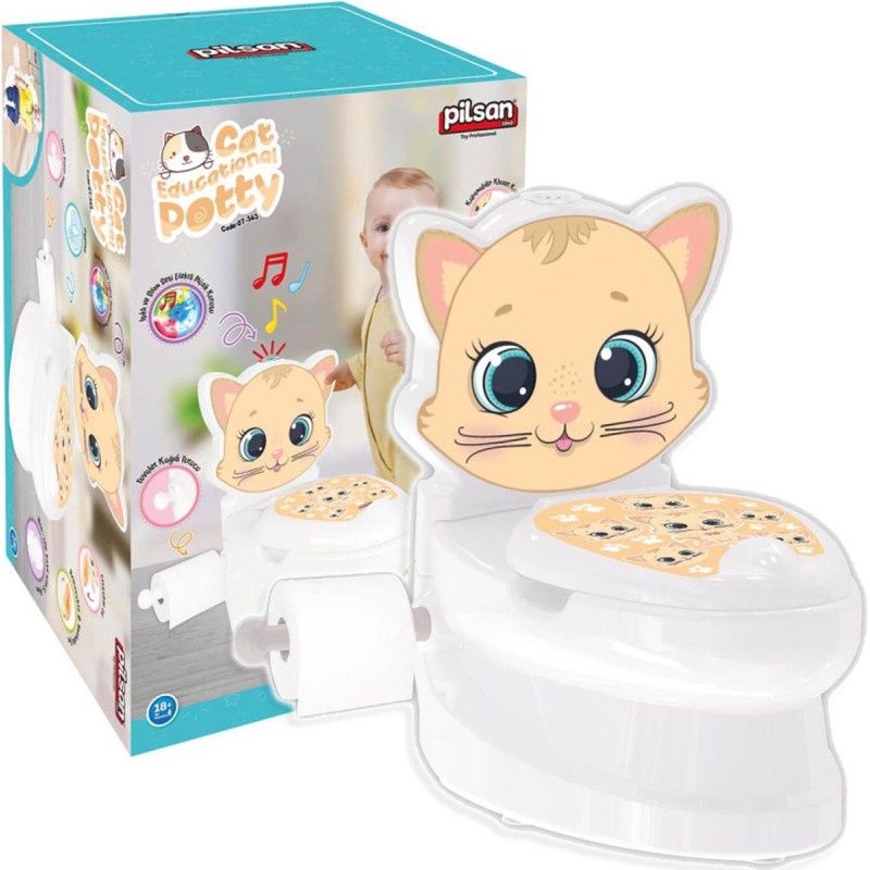 Pilsan Interaktywny Nocnik Toaleta Kotek z Klapą 07563