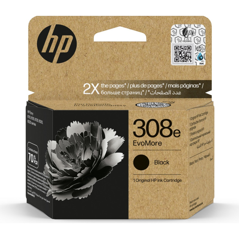Hewlett-Packard Ink Cartridge HP No.308e XL (7FP22UE) BK 320psl OEM