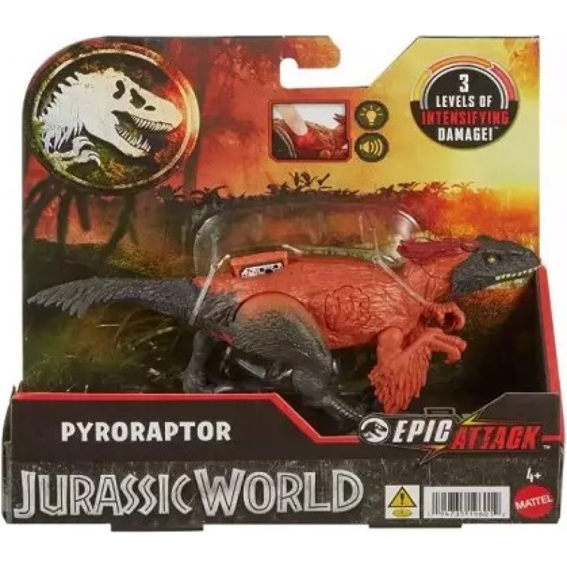 Mattel Jurassic World Epic Attack Pyroraptor HTP67