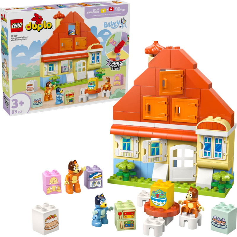 Lego Duplo Bluey BlueyS Family House With Memory Game 10459