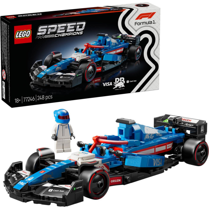 Lego Speed Champions Visa Cash App Rb Vcarb 01 F1 Race Car 77246