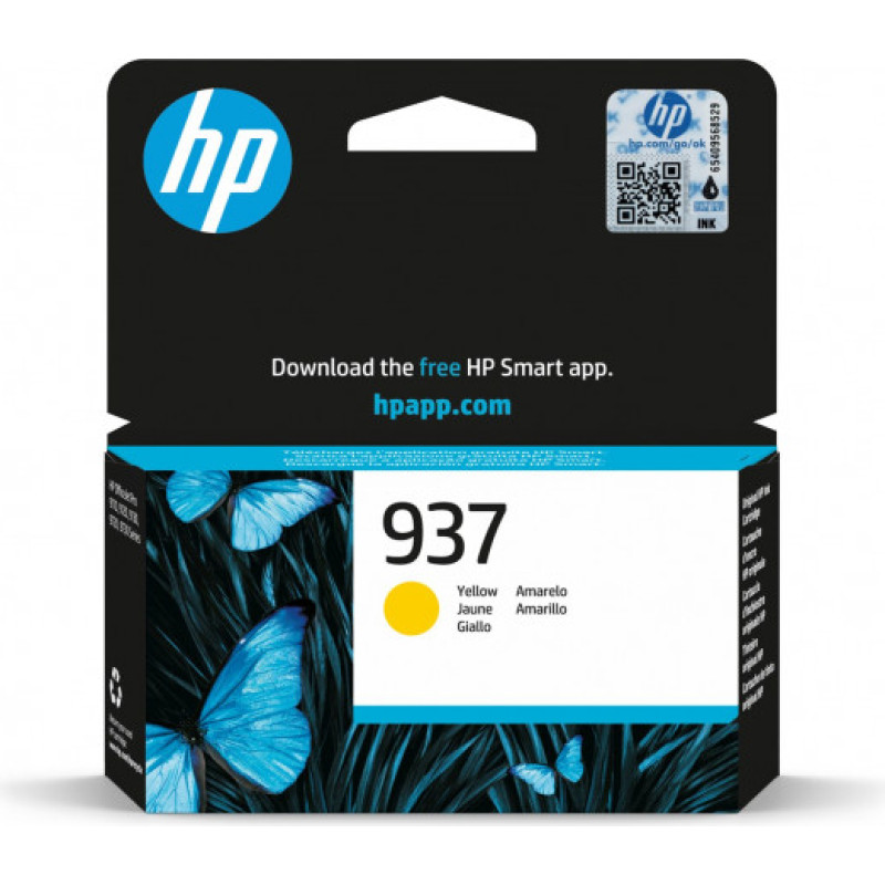 Hewlett-Packard Ink Cartridge HP Ink No.937 (4S6W4NE) YL 800p. OEM