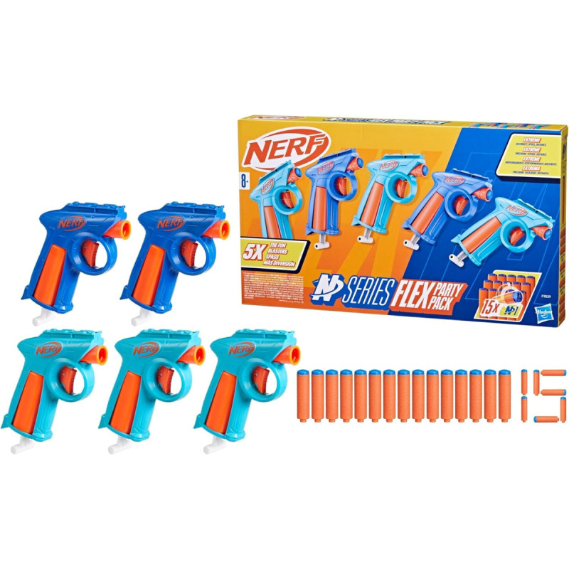 Nerf Flex Party Pack 5 blasters F9839 N Series