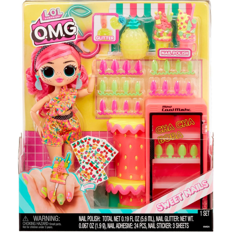 Lol Surprise 503842-EUC L.O.L. Surprise OMG Sweet Nails - Pinky Pops Fruit Shop