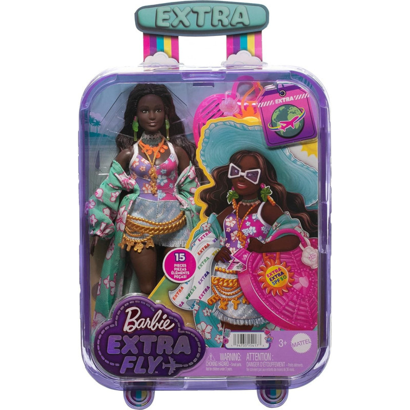 Barbie Extra Travel Doll Beach HPB14