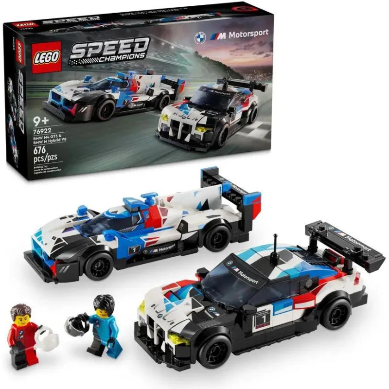 Lego Speed Champions Samochody wyścigowe BMW M4 GT3 & BMW M Hybrid V8 76922