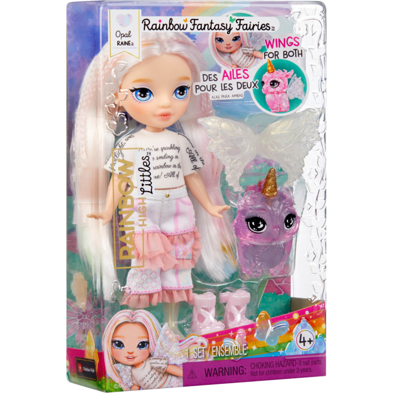 Rainbow High 543442-EUC Rainbow High Littles Rainbow Fantasy Fairies Doll - Opal (Rainbow)