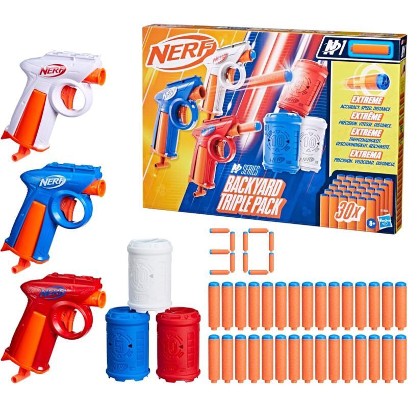 Nerf Backyard Triple Pack 3 blasters G1804