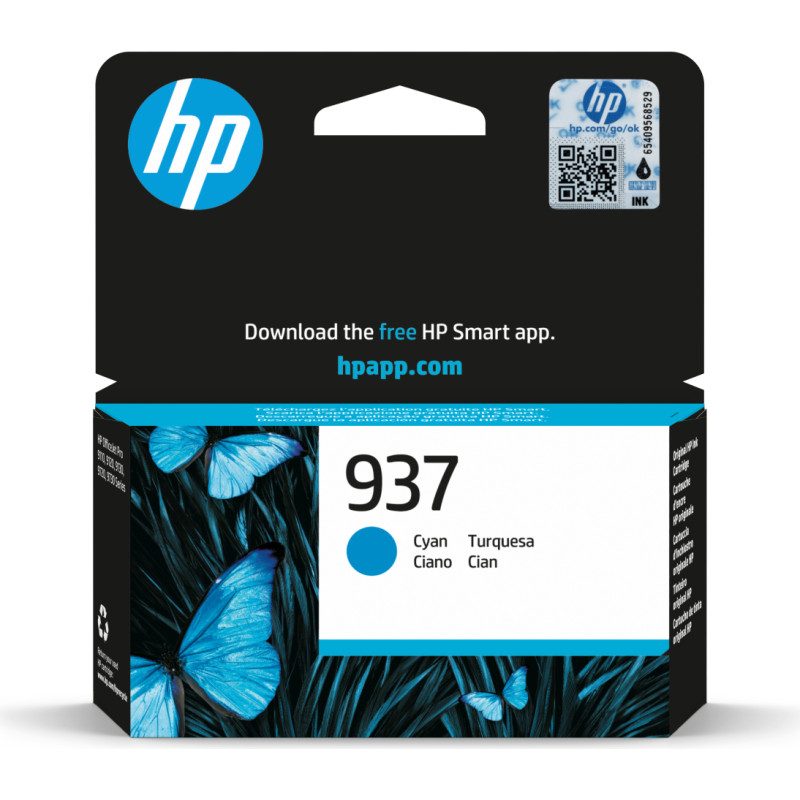 Hewlett-Packard Ink Cartridge HP Ink No.937 (4S6W2NE) CY 800p. OEM