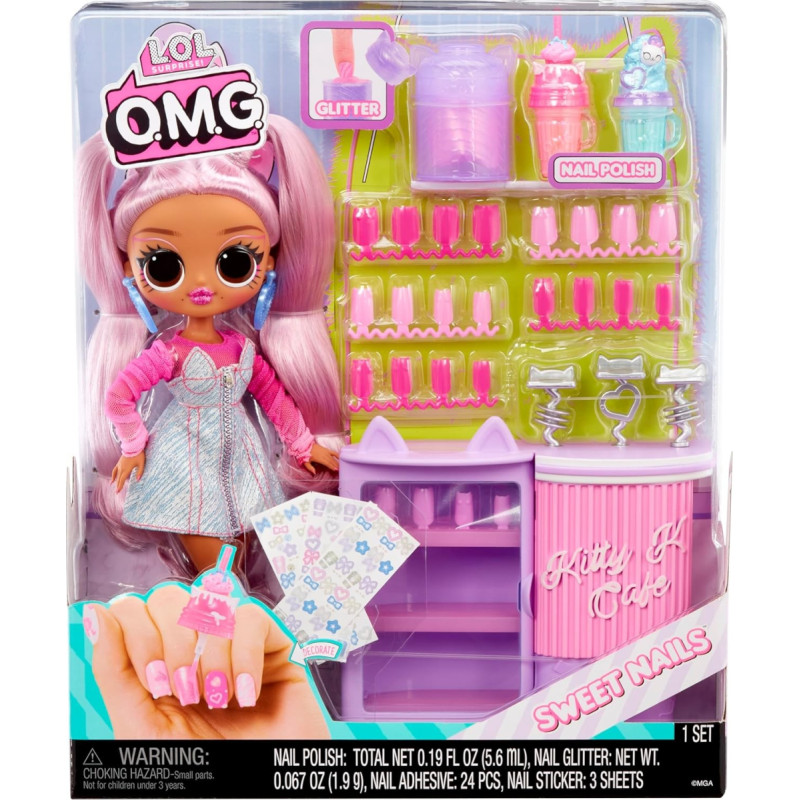 Lol Surprise 503859-EUC L.O.L. Surprise OMG Sweet Nails - Kitty K Cafe
